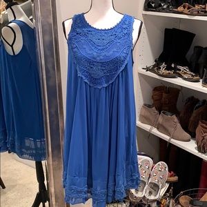 NWT Blue Lace detail dress